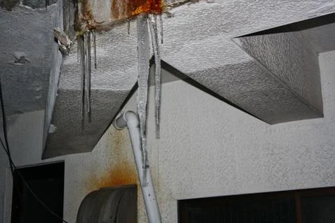 An ice on the wall Stock Photos