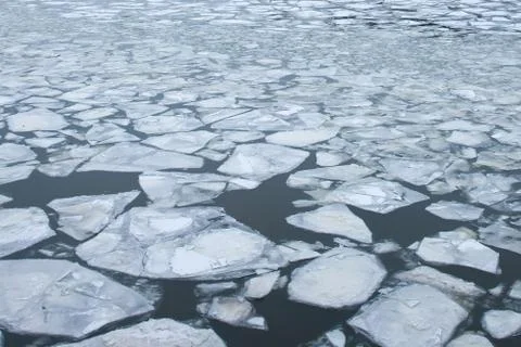 Ice on the water Stock Photos