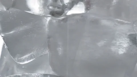 Ice in water01 Stock Footage 106650244