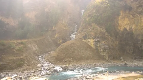 Ice waterfall Video stock 147715041