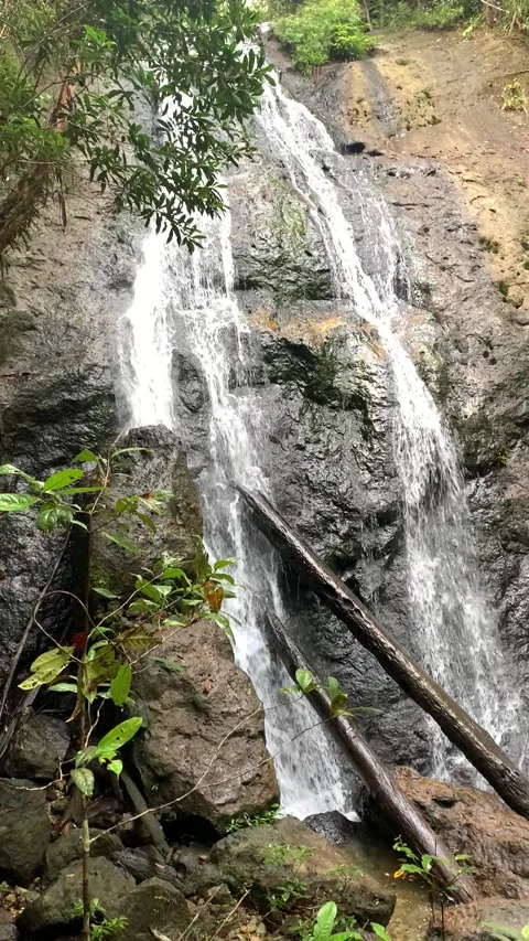 Ice waterfall - ice Stock Footage 304318327