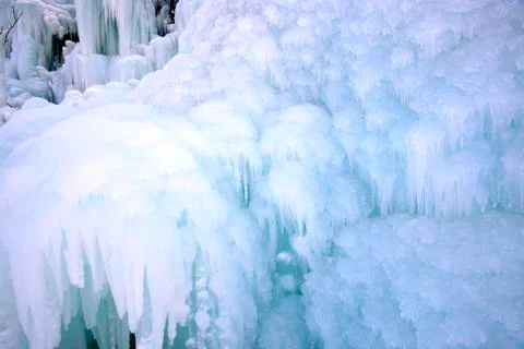 Ice waterfall Stock Photos