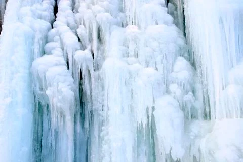 Ice waterfall Stock Photos