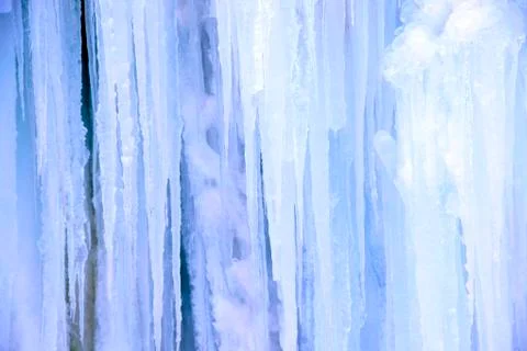 Ice waterfall Stock Photos