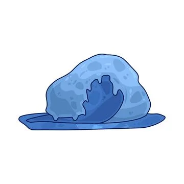Ice wave illustration Stock Illustration