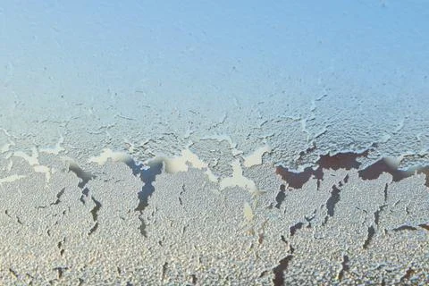 Ice on a window, background Stock Photos