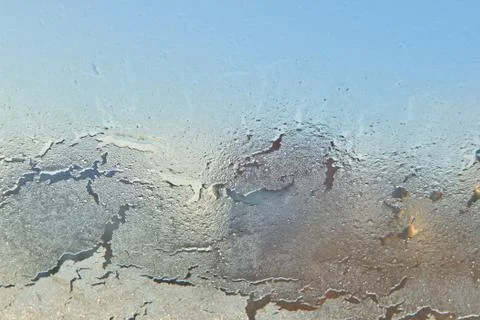 Ice on a window, background Stock-Fotos