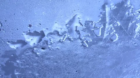 Ice on a Window Christmas Stock Footage 20546874
