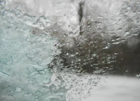 The ice window Stock Photos