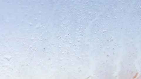 Ice on a window at sunrise, background Stock Footage 224065835