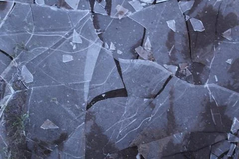 Ice winter broken ice chunks background winter Stock Photos