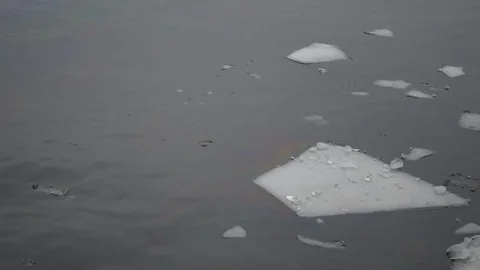 Ice in winter Stock Footage 102861639