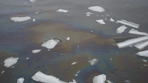 Ice in winter Stock Footage 102867552