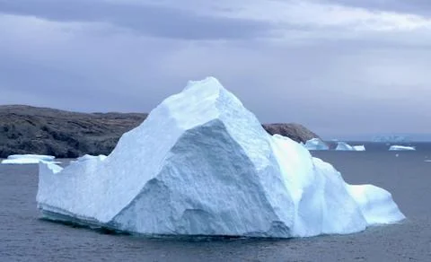 Iceberg in antarctic ocean, with interesting structure, Antarctica Stock Photos