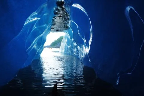 Iceberg cave Stock Photos