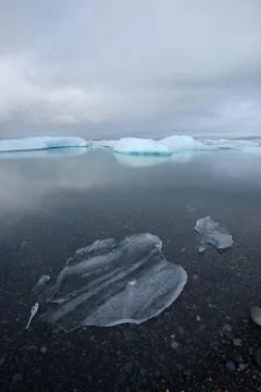 Iceberg float in a lake Stock Photos
