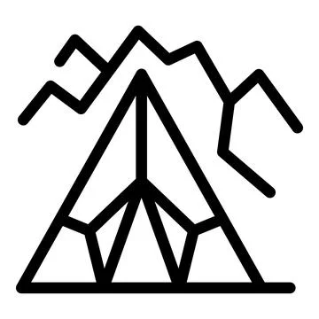 Iceberg floating with cracks showing on top Stock Illustration