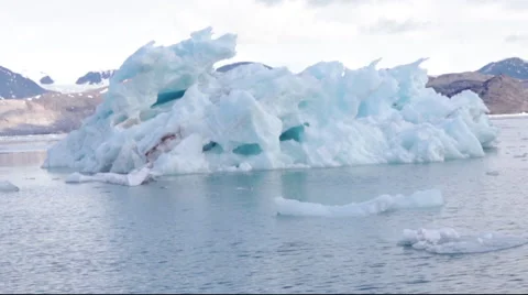 Iceberg floating Stock Footage 45158959
