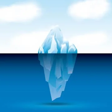 Iceberg glacier  design Stock Illustration