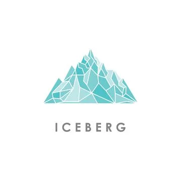 Iceberg illustration design 스톡 일러스트