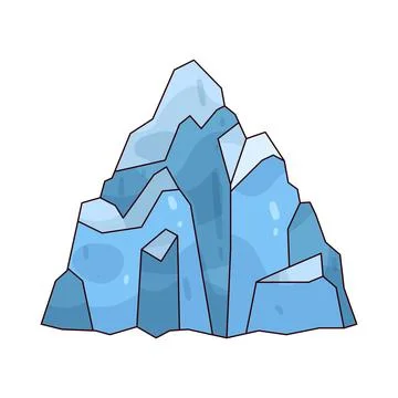 Iceberg illustration Stock Illustration