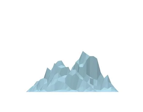 Iceberg. Isolated on white background. Vector illustration. Flat style. Иллюстрация