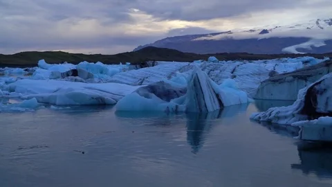 Iceberg Lagoon Stock Footage 73255717