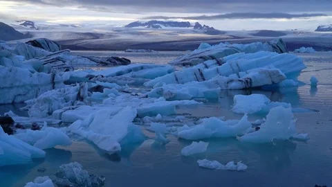 Iceberg Lagoon Stock Footage 73255734
