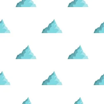 Iceberg pattern flat Stock Illustration