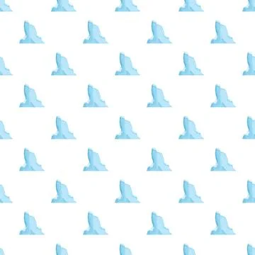 Iceberg pattern repeating background for winter concepts Stock Illustration