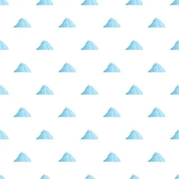 Iceberg pattern repeating background for winter theme Stock Illustration