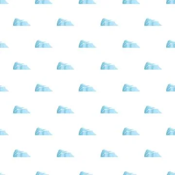 Iceberg pattern repeating seamless background illustration Stock Illustration