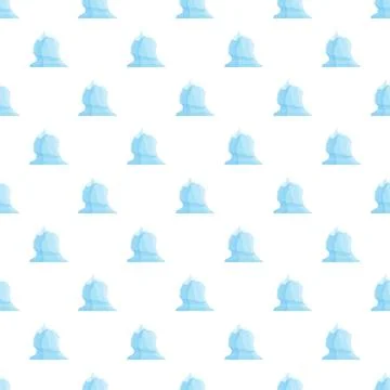 Iceberg pattern repeating seamless background for arctic themes Illustrazione stock