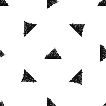 Iceberg pattern seamless black Stock Illustration