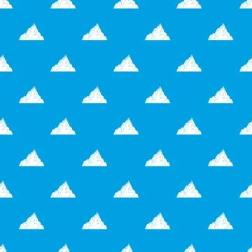 Iceberg pattern seamless blue Stock Illustration