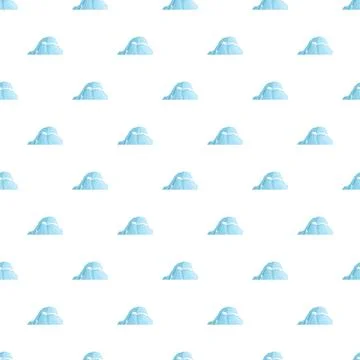 Iceberg seamless pattern for arctic cool background design Stock Illustration