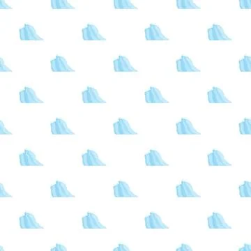 Iceberg shapes creating seamless cold arctic pattern 库存插图