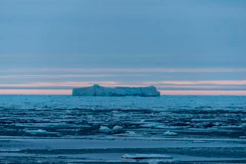 Iceberg at twilight Stock Photos