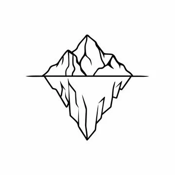 Iceberg Vector Illustration Flat Nature Design C (1) vector illustration de.. Stock Illustration