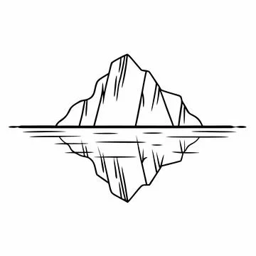 Iceberg Vector Illustration Flat Nature Design C vector illustration design 1 Stock Illustration
