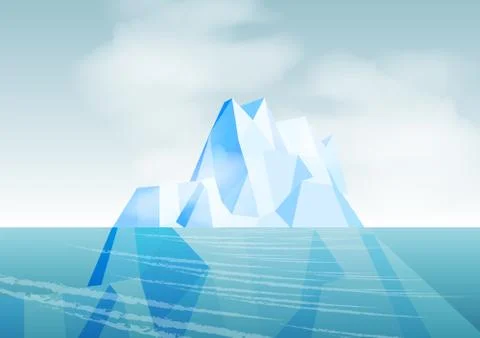 Iceberg - Vector Illustration Stock Illustration