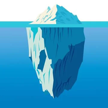 Iceberg vector illustration Stock Illustration