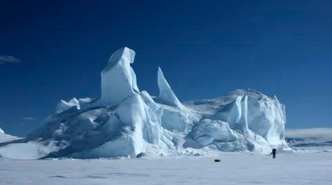Icebergs on antarctica Stock Photos