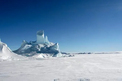 Icebergs on antarctica Stock Photos