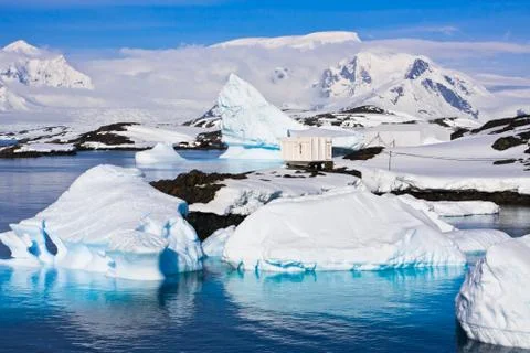 Icebergs in Antarctica Stock Photos