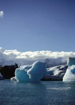 Icebergs &amp; clouds Stock Photos