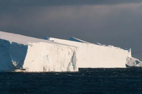 Icebergs in the evening light Stock Photos