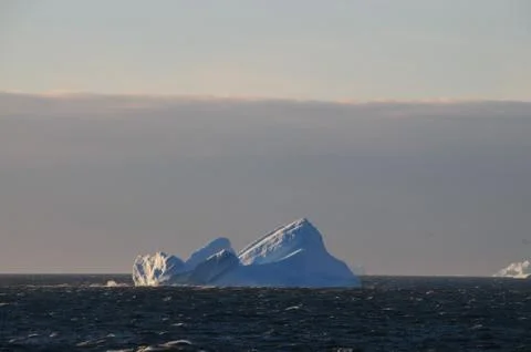 Icebergs in the evening light Stock Photos