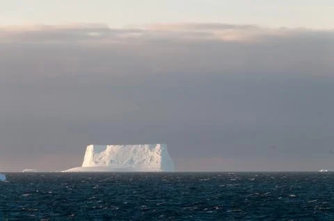Icebergs in the evening light Stock Photos