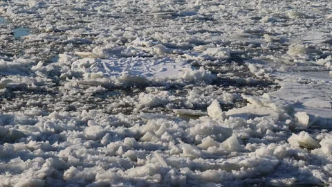 Icebergs movement Stock Footage 299770416